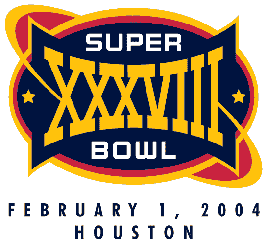 Super Bowl XXXVIII Logo vinyl decal